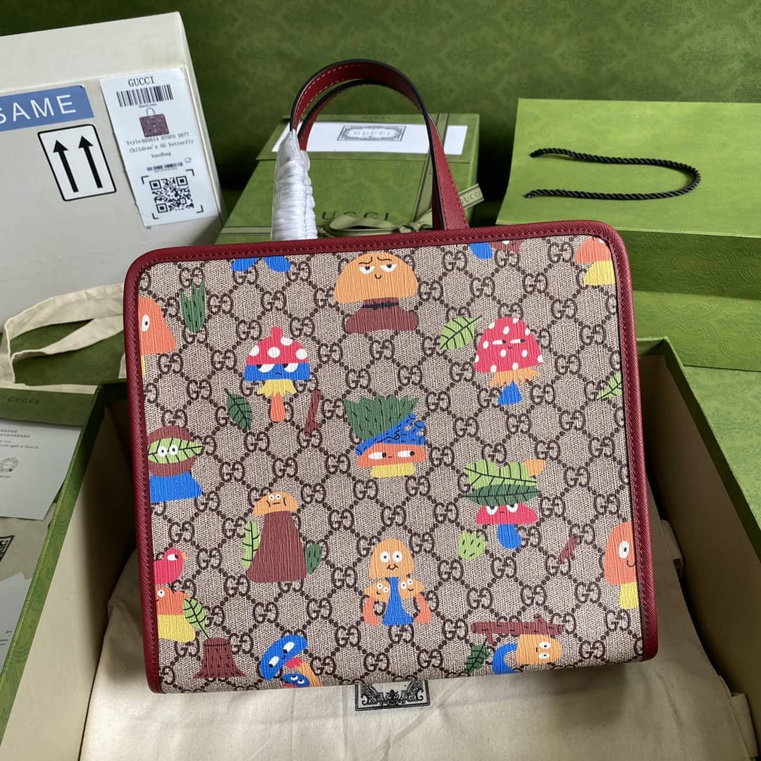 Gvc*1 GG Printed Multicolor Kids Girl Tote Replica 605614