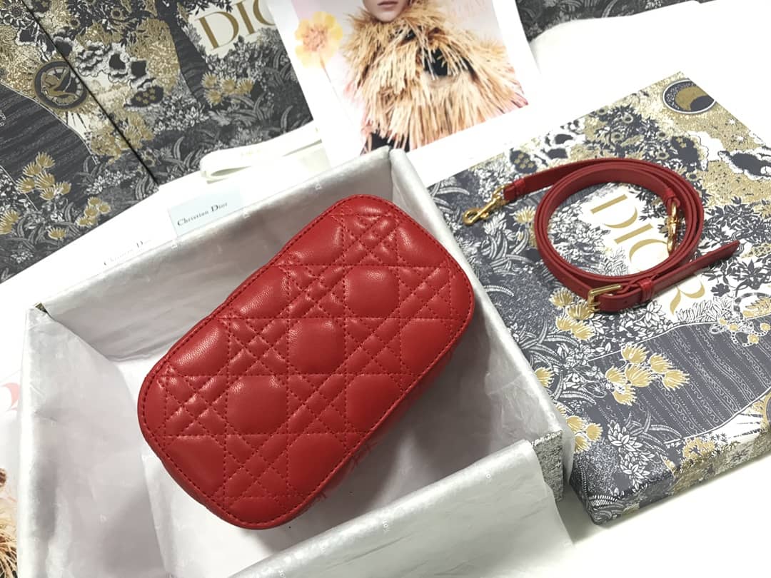 D10r Dupe Travel Lambskin Vanity Case