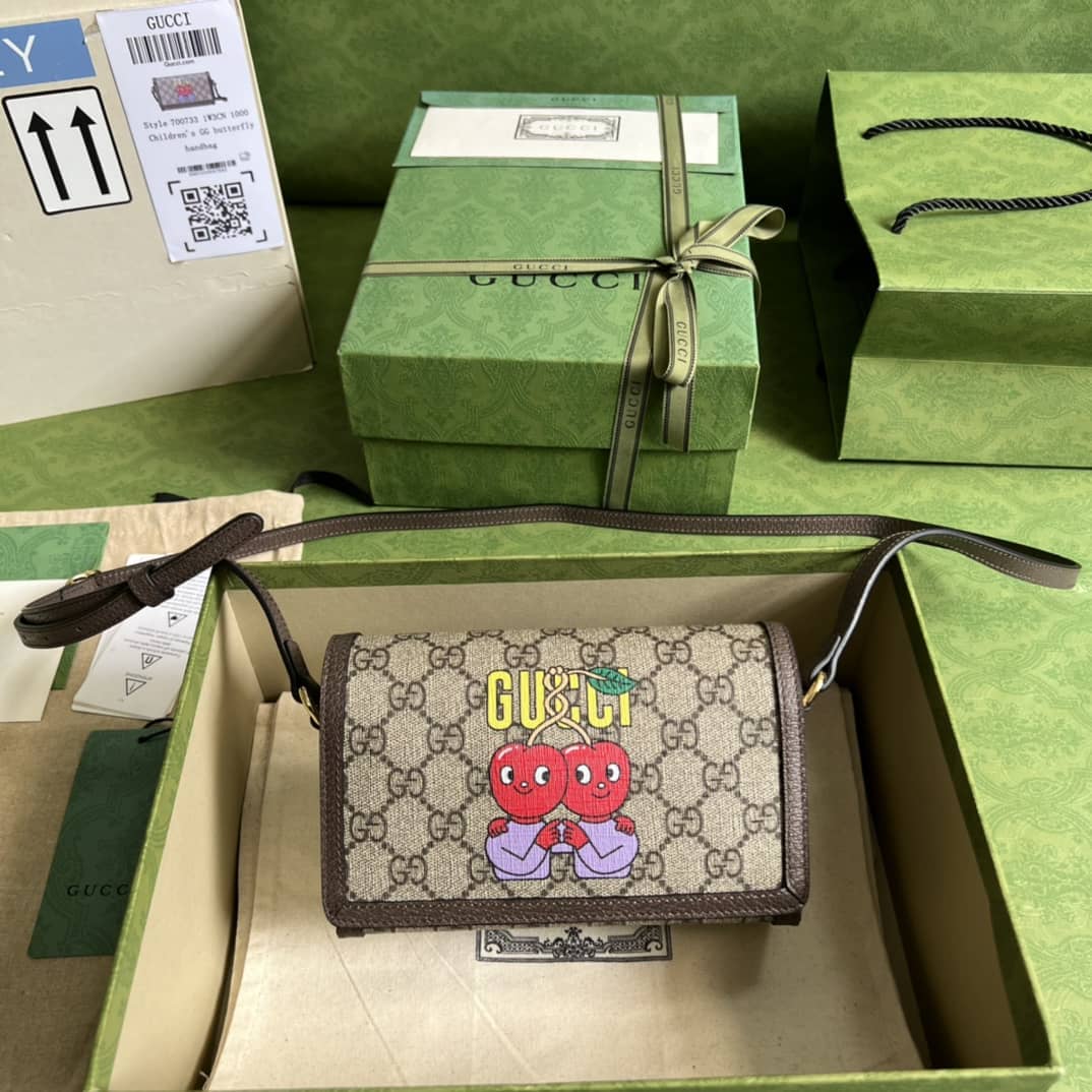 Gvc*1 Cherry Print Mini Crossbody Bag 700733 Replica
