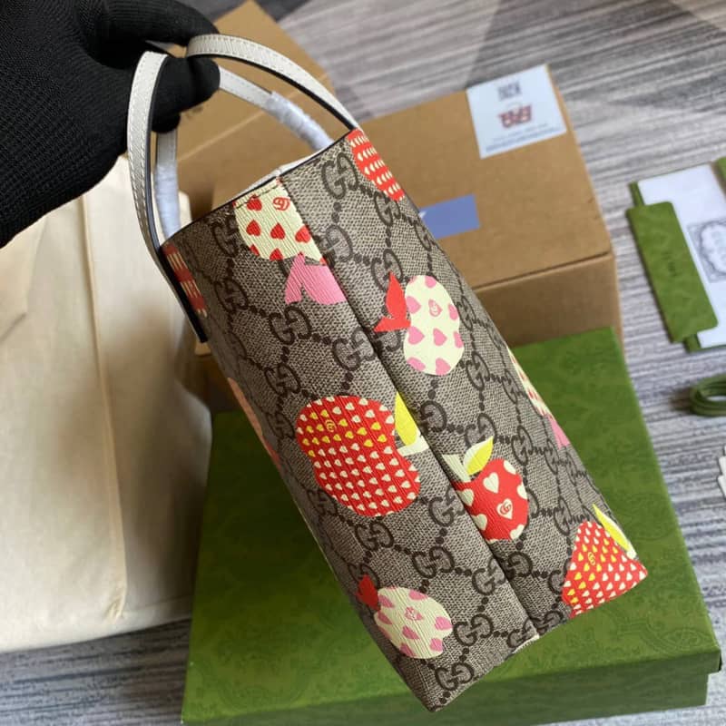 Gvc*1 Children GG Svp*me Canvas Replica Tote Gray 410812