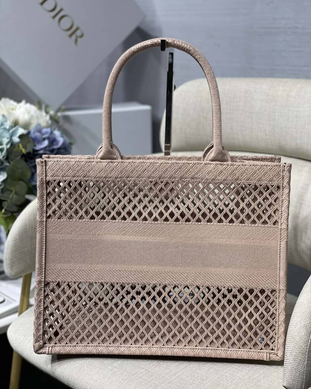 Chr1st1an D10r Mesh Book Tote Bag