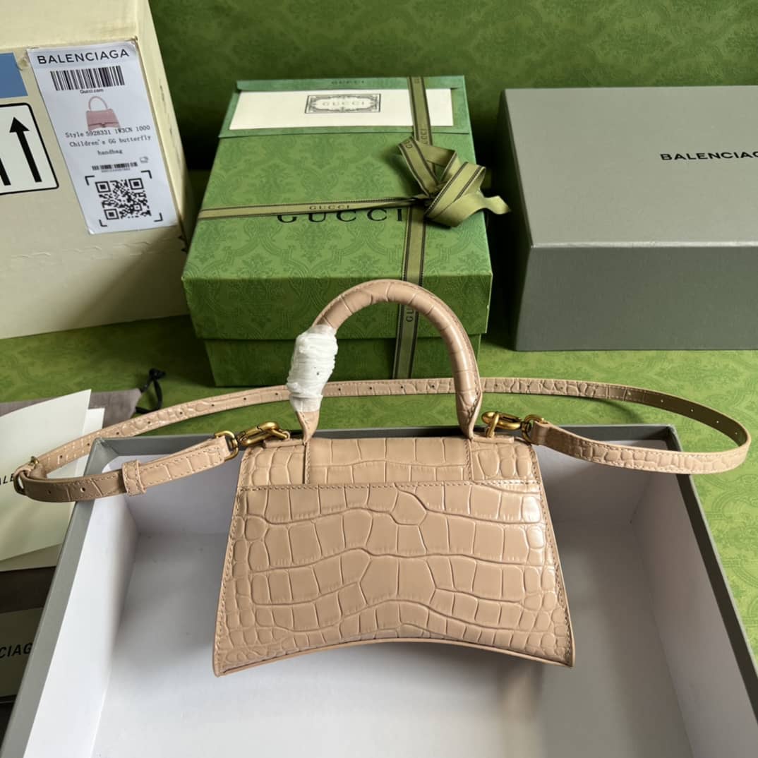 Gvc*1 Ba1en*iaga Hourglass Top-handle Tote Bag 5928331 Replica