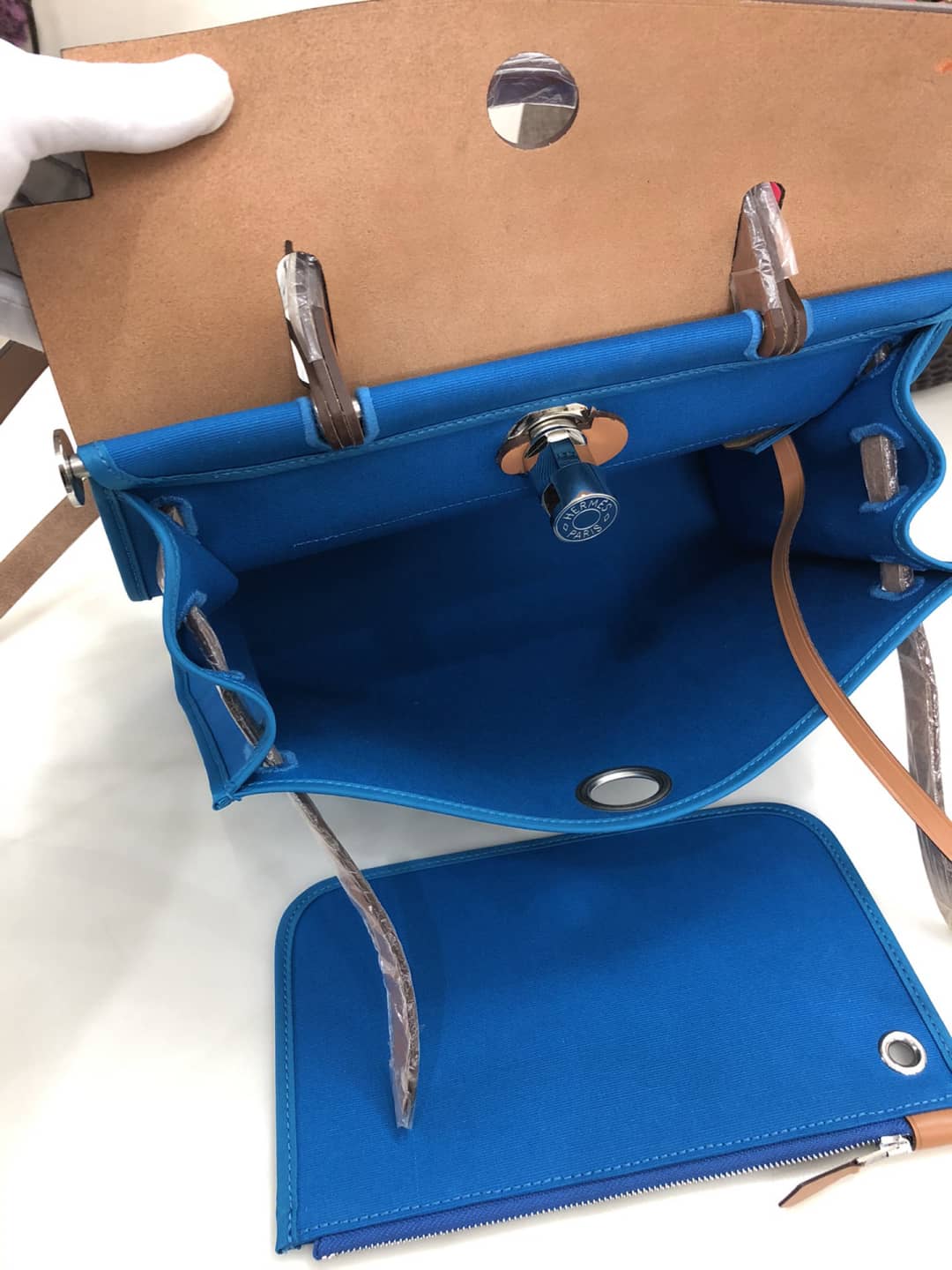 H**me5 Bag Replica 31 Canvas Leather HerBag