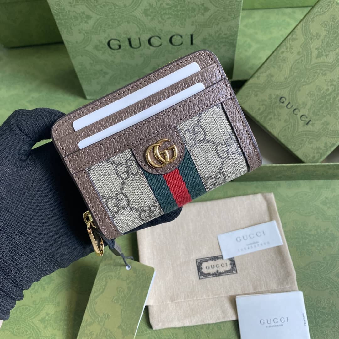 Gvc*1 Ophidia GG Card Case Wallet Replica 658552