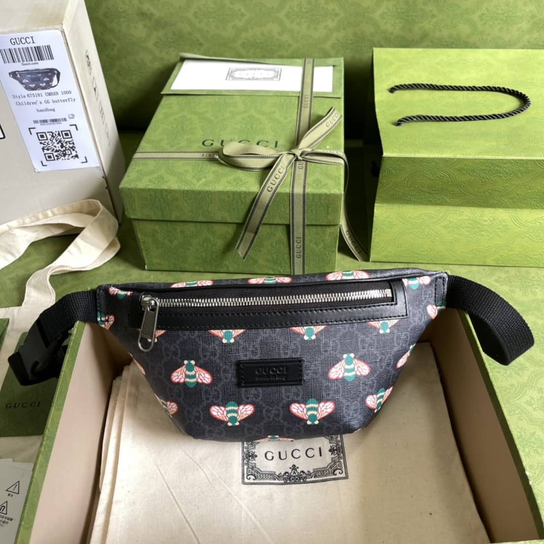 Gvc*1 Bestiary GG Svp*me Canvas Belt Bag With Bees Replica 675181
