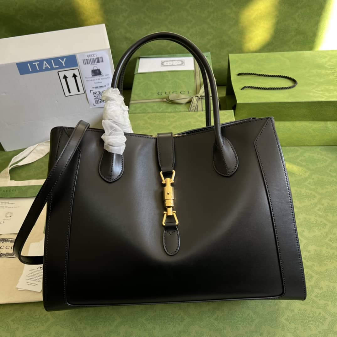 Gvc*1 Jackie 1961 Large Tote Bag Black 649015 Replica