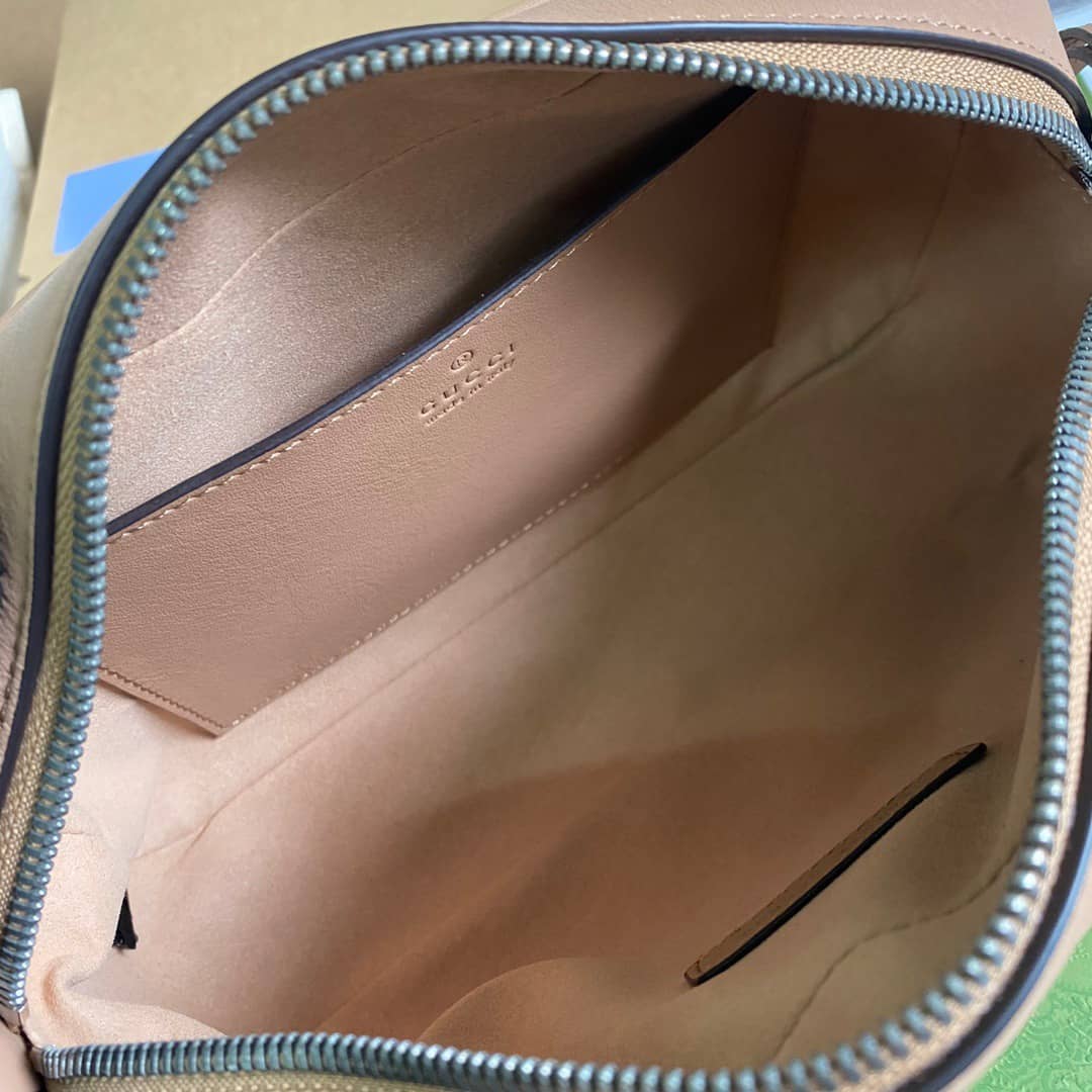 Gvc*1 Handbag Dupes GG Marmont Small Shoulder Handbag Camera Bag Replica Brown 447632