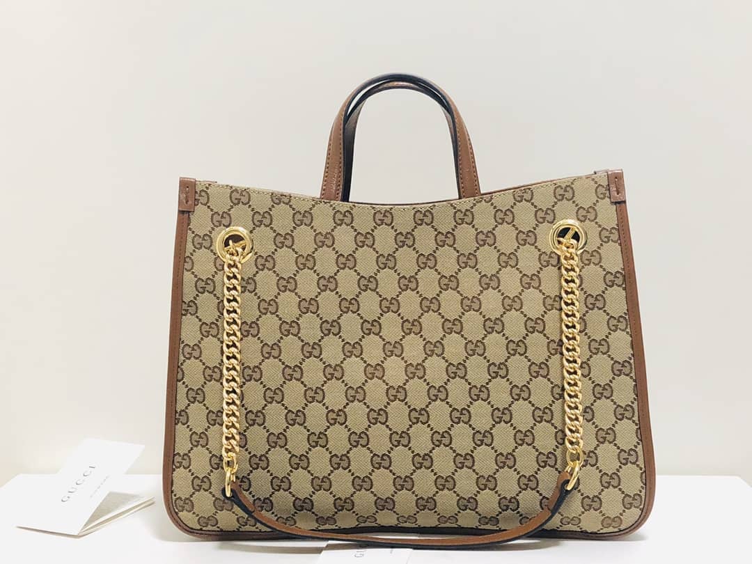 Gvc*1 Horsebit 1955 Leather Tote Replica Brown 621144