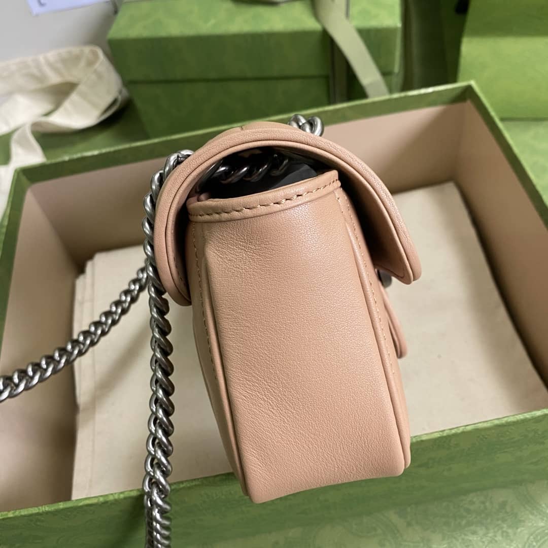 Gvc*1 Marmont GG Matelasse Leather Mini Shoulder Bag Replica 446744