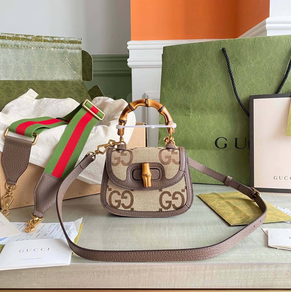 Gvc*1 Bamboo 1947 Mini Top Handle Crossbody Bag 686864 Replica