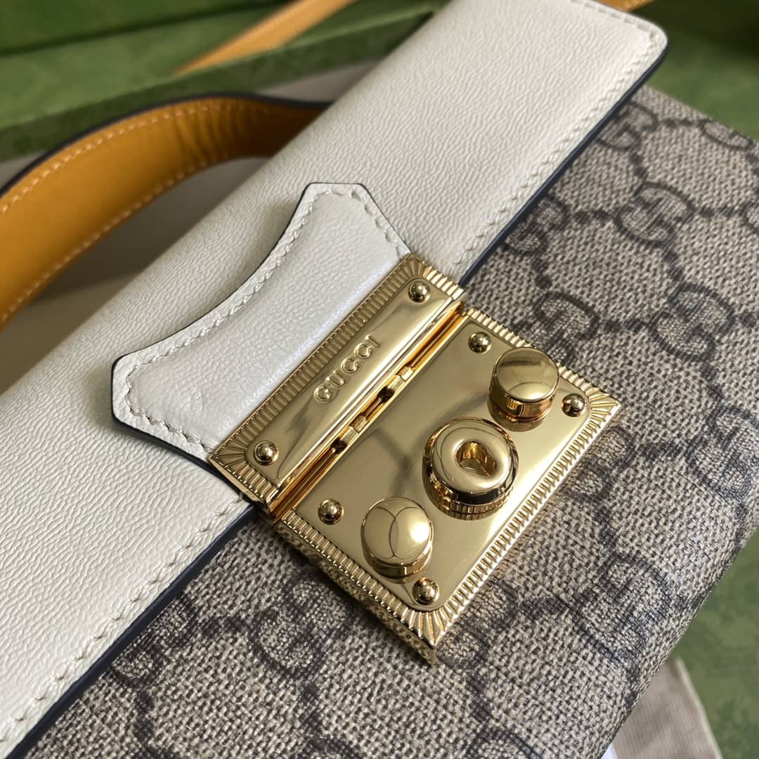 Gvc*1 Padlock GG Svp*me Canvas Top Handle Mini Bag Replica 652683