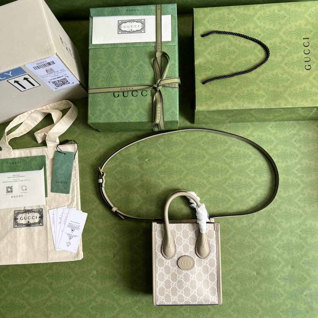 Gvc*1 Mini Tote With Interlocking 671623 Replica Bag