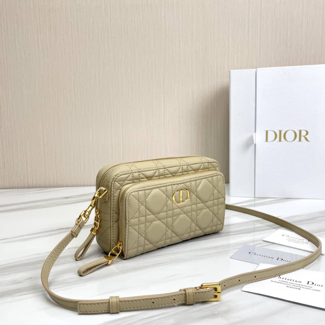 Chr1st1an D10r Caro Double Calfskin Pouch