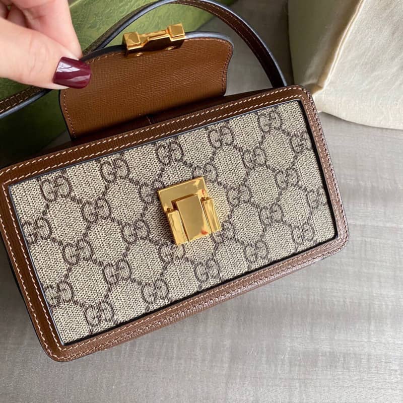 Gvc*1 GG Clasp Closure Mini Camera Bag Replica 614368