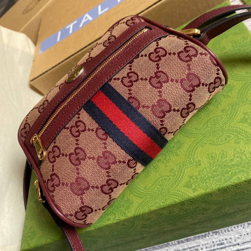 Gvc*1 Ophidia GG Svp*me Mini Shoulder Bag Replica Red 517350