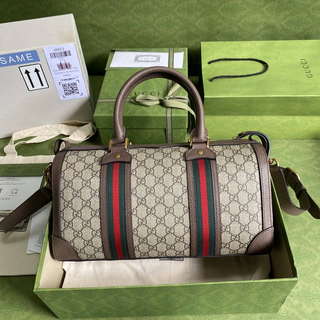 Best Replica Gvc*1 Web GG Small Duffel Bag Replica 645017(ColaReps)