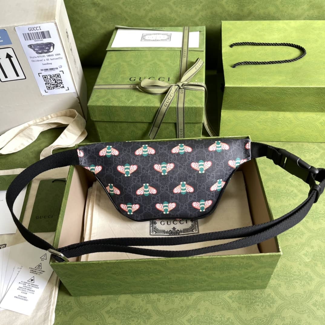 Gvc*1 Bestiary GG Svp*me Canvas Belt Bag With Bees Replica 675181