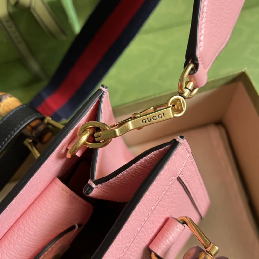 Gvc*1 Diana Mini Tote Pink 702732 Replica Bag