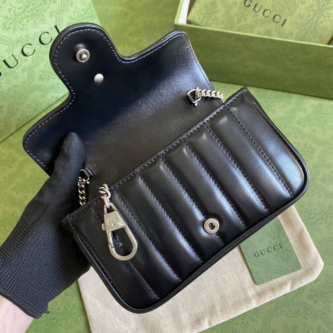 Gvc*1 GG Marmont Matelassé Mini Crossbody Bag Replica 476433