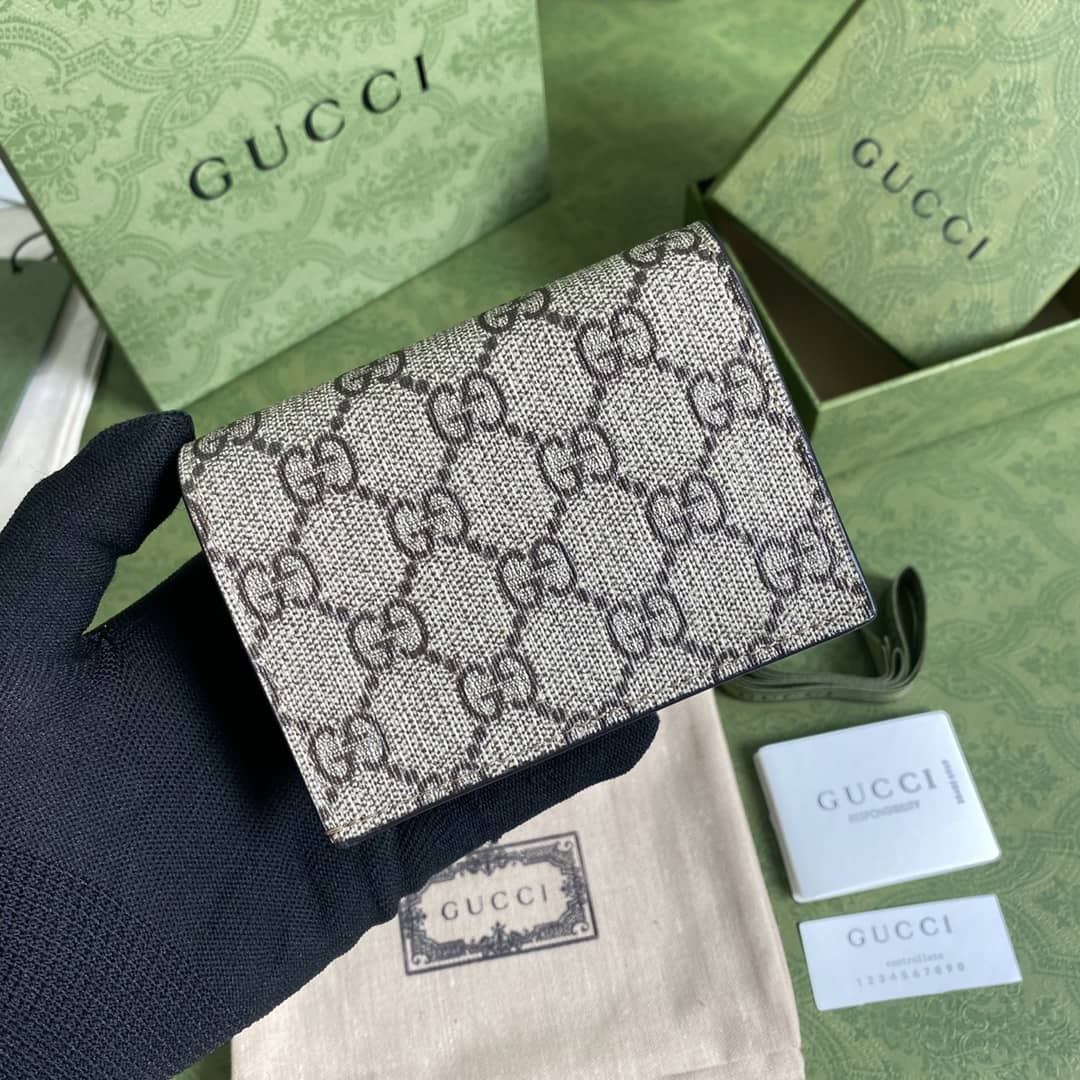 Gvc*1 Marmont GG Card Case Wallet Replica 658610