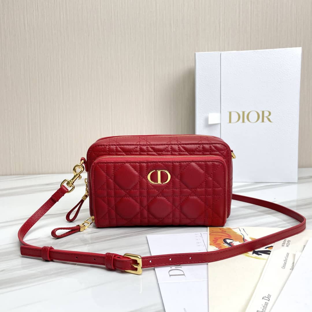 Chr1st1an D10r Caro Double Calfskin Pouch