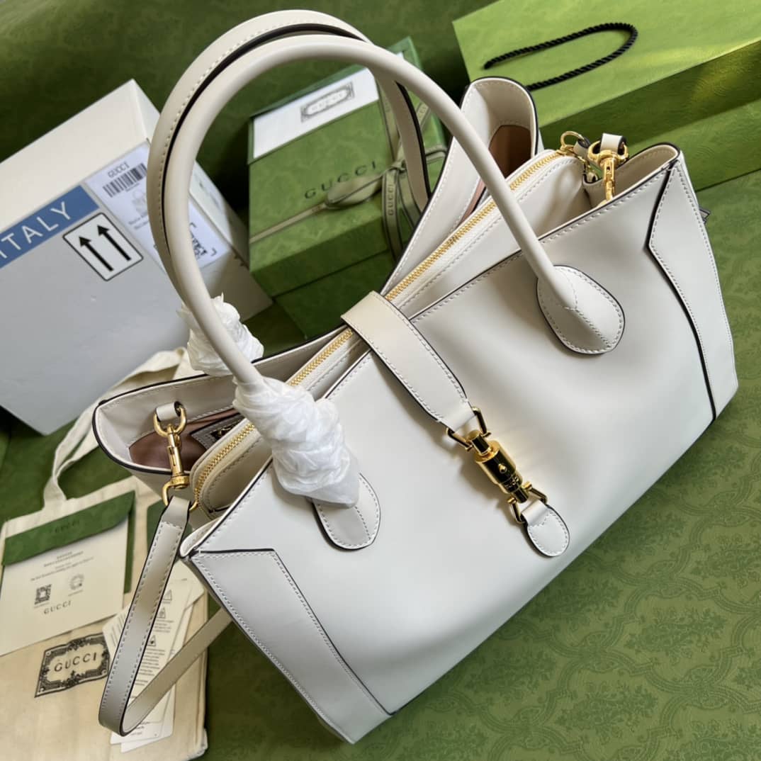 Gvc*1 Jackie 1961 Large Tote Bag White 649015 Replica