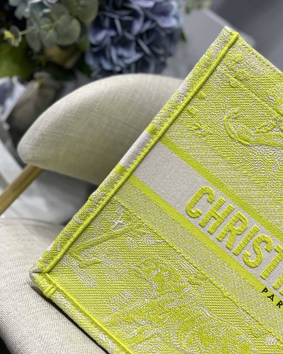 Chr1st1an D10r CD Book Embroidery Replica Tote