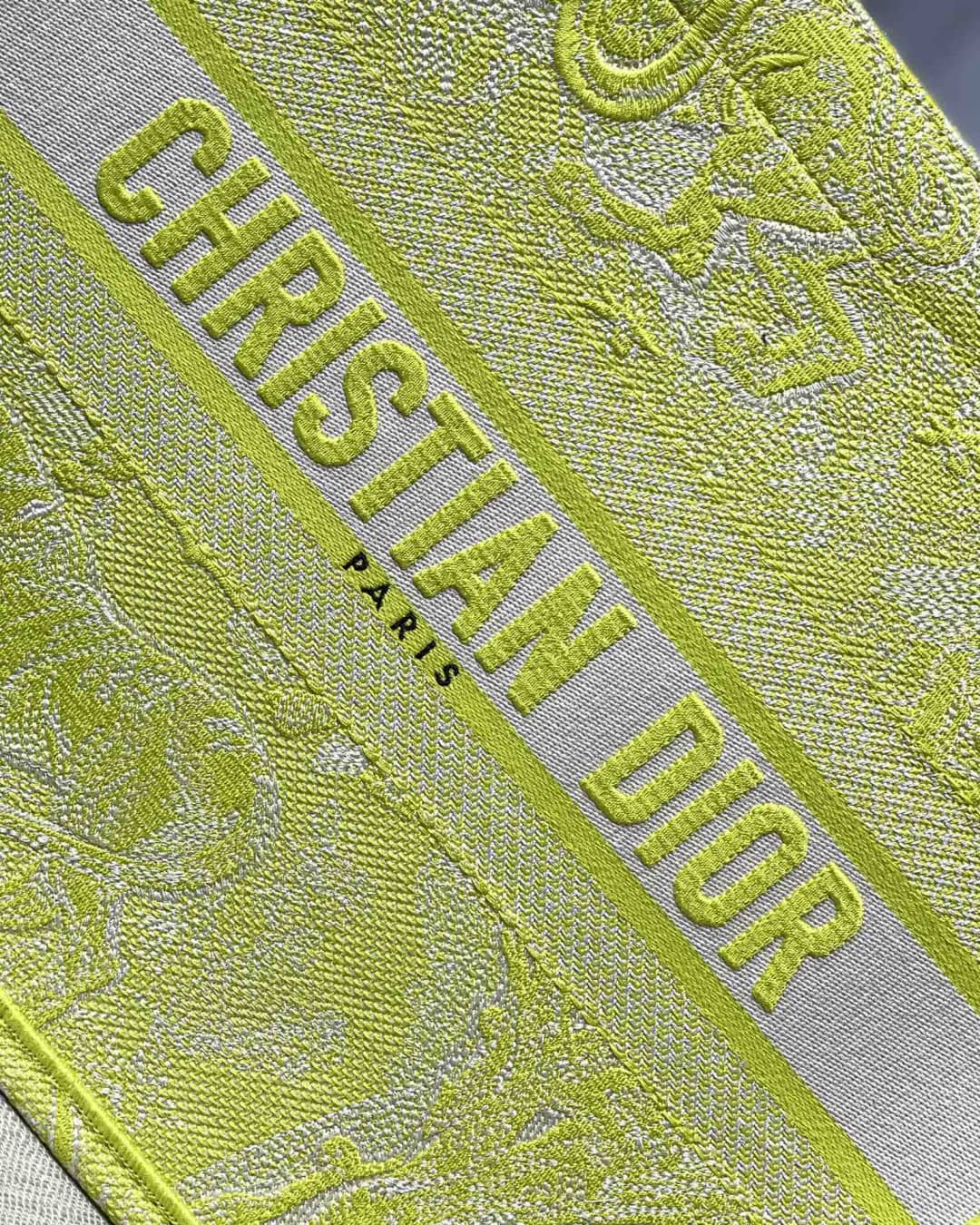 Chr1st1an D10r CD Book Embroidery Replica Tote