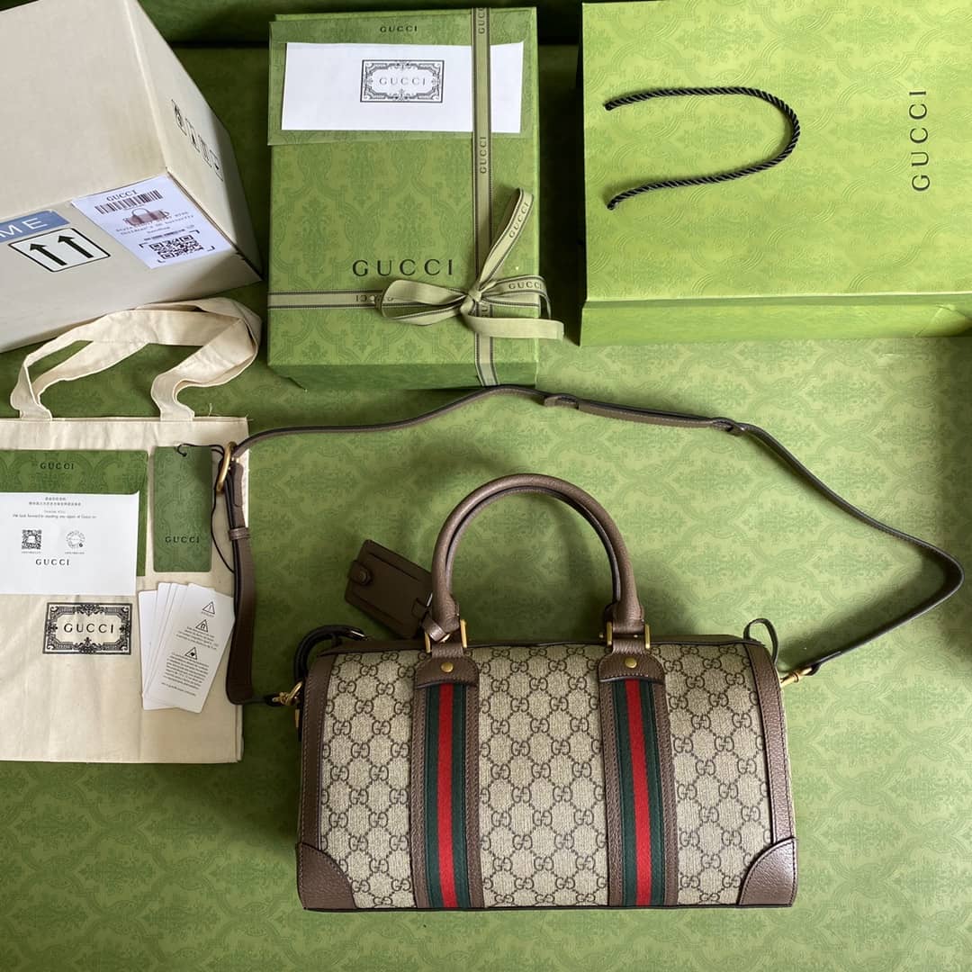 Best Replica Gvc*1 Web GG Small Duffel Bag Replica 645017(ColaReps)