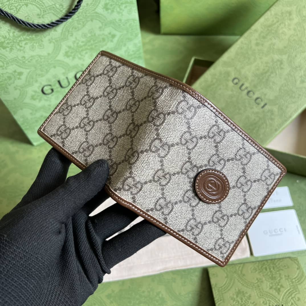 Gvc*1 Interlocking GG Svp*me Wallet Replica 671652