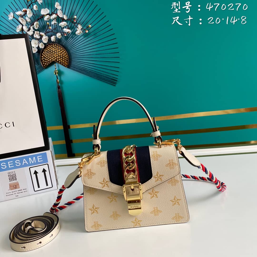 Gvc*1 Womens Sylvie Leather Mini Bag Replica 470270
