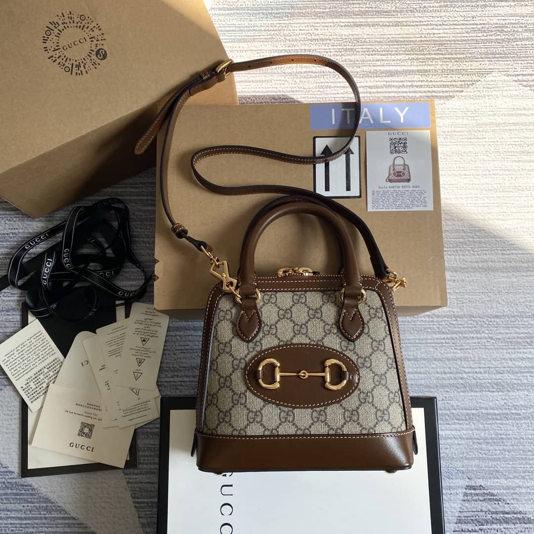 Gvc*1 1955 Horsebit GG Mini Top Handle Bag Replica 640716