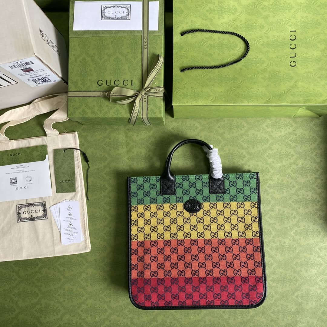 Gvc*1 GG Marmont Multicolor Tote Replica 550763