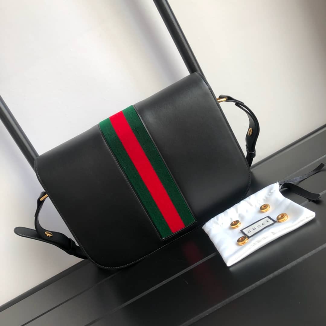 Gvc*1 Horsebit 1955 Shoulder Bag Replica Black 602204