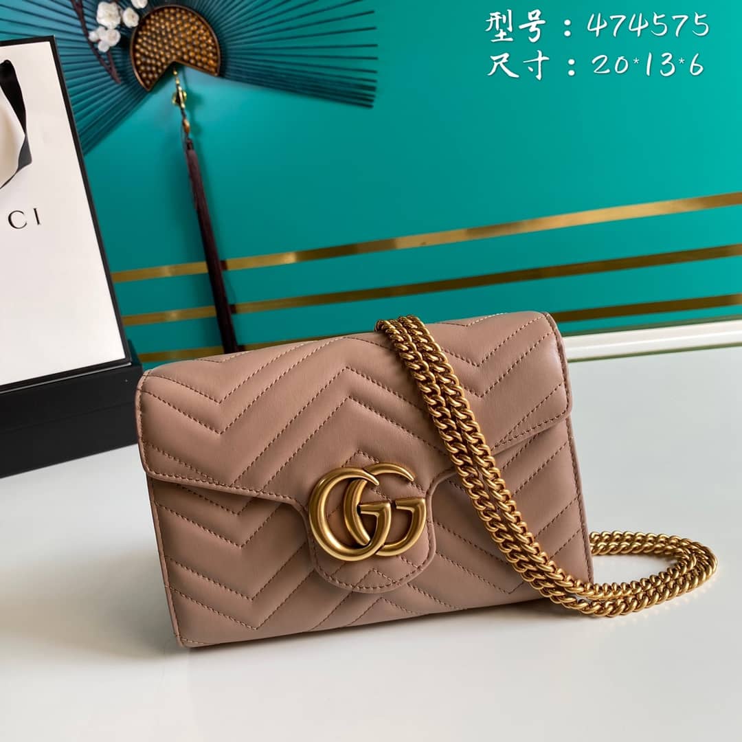 Gvc*1 Marmont GG Matelassé Mini Bag Replica 474575