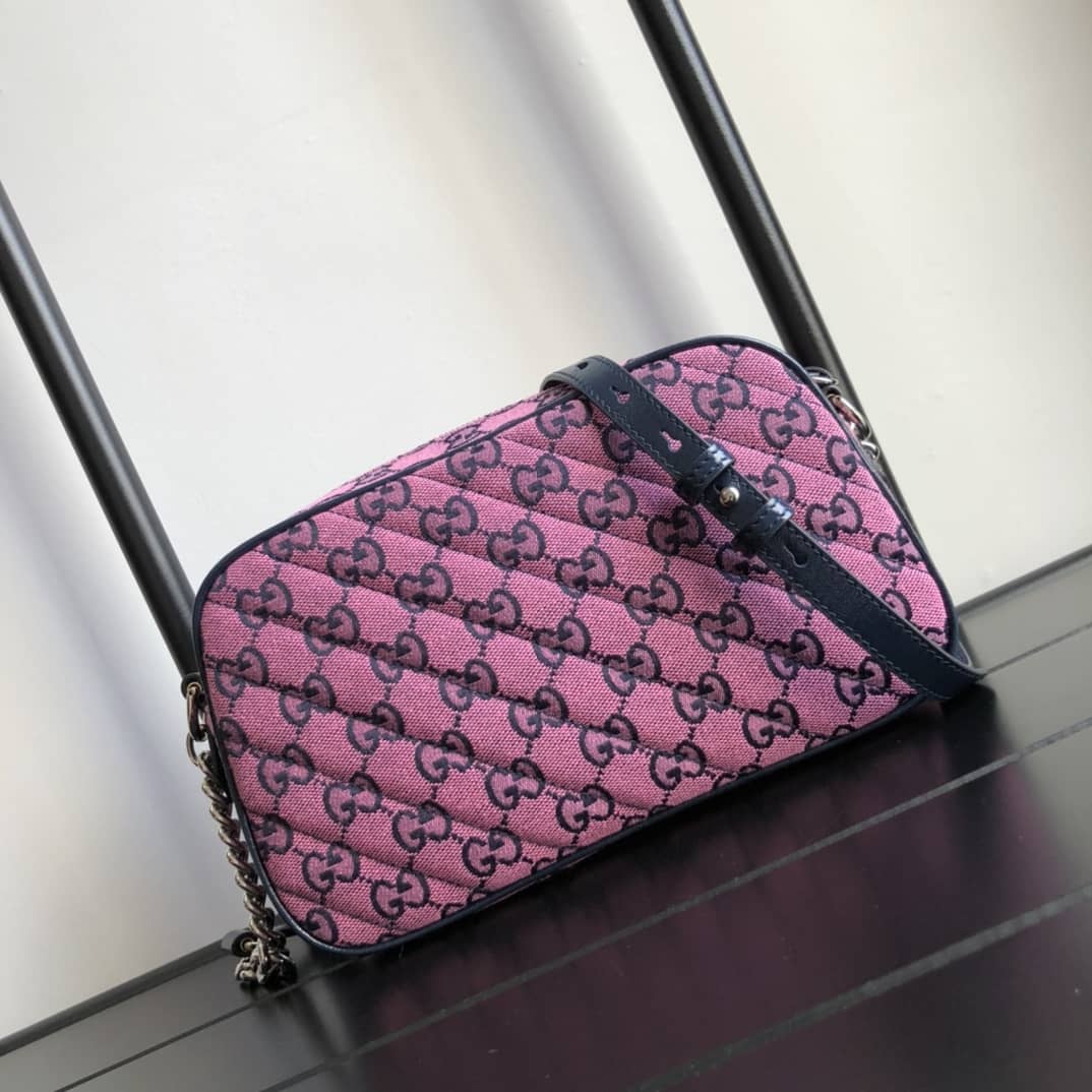Gvc*1 Handbag Dupes GG Marmont Small Shoulder Handbag Camera Bag Replica Pink 447632