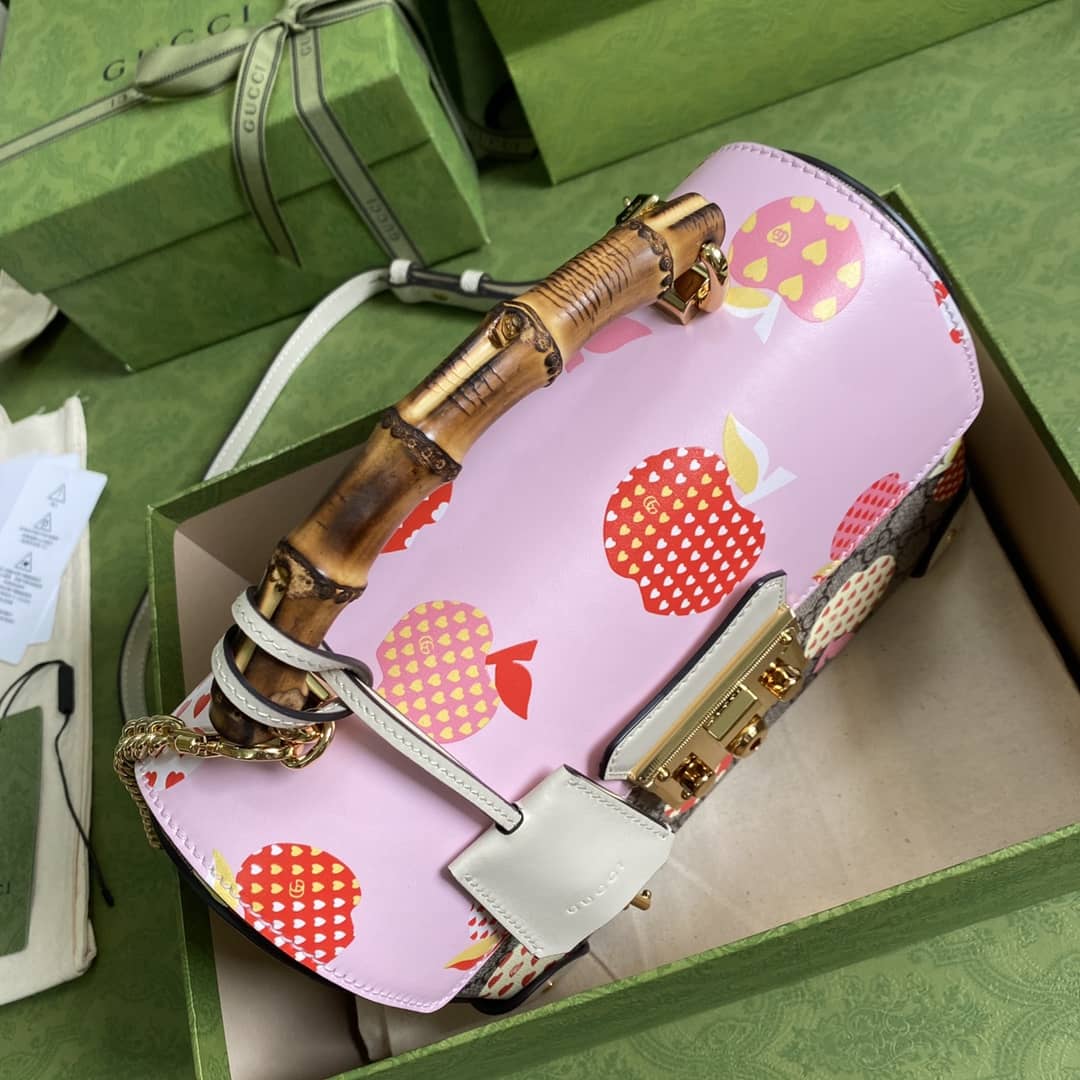 Gvc*1 Padlock Small Bamboo Shoulder Bag Replica 603221