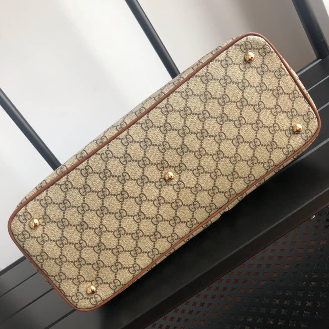 Best Replica Gvc*1 Soft GG Svp*me Baby Changing Bag Replica Brown 457356(ColaReps)