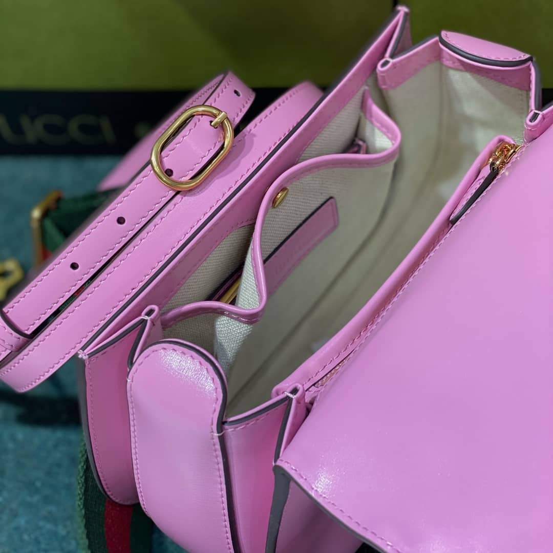 Gvc*1 Bamboo 1947 Small Top Handle Bag 675797 Pink 675797 Replica