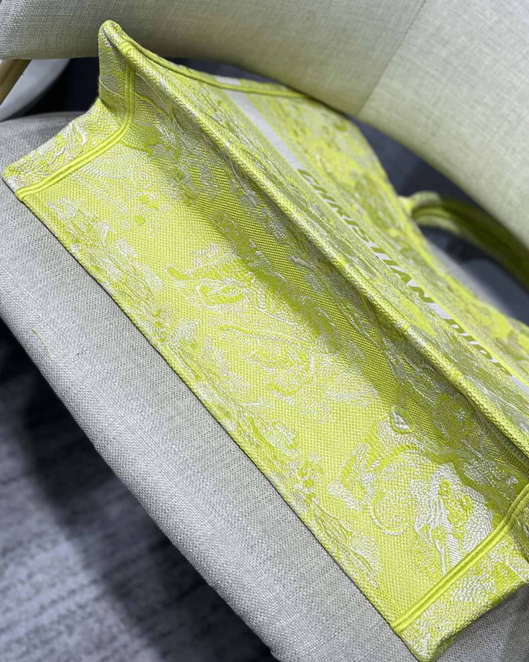Chr1st1an D10r CD Book Embroidery Replica Tote