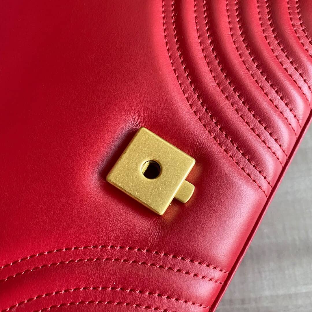 Gvc*1 Marmont Dupe Mini GG Marmont Replica Bag Red 498100