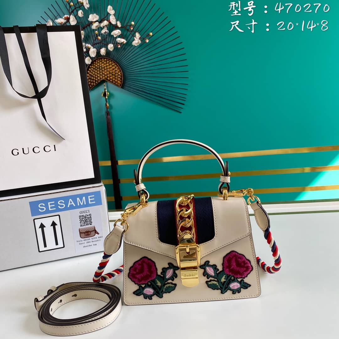 Gvc*1 Womens Sylvie Leather Mini Bag Replica 470270