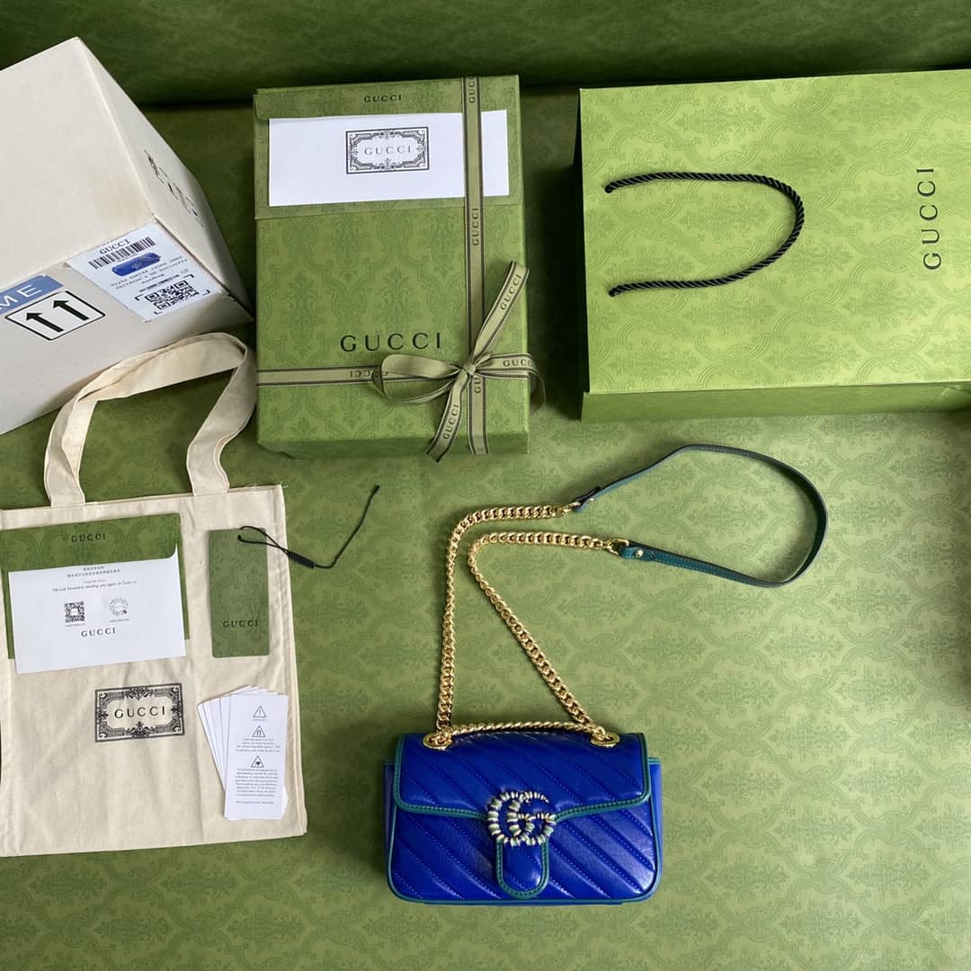 Gvc*1 Marmont GG Matelasse Leather Mini Shoulder Bag Replica 446744