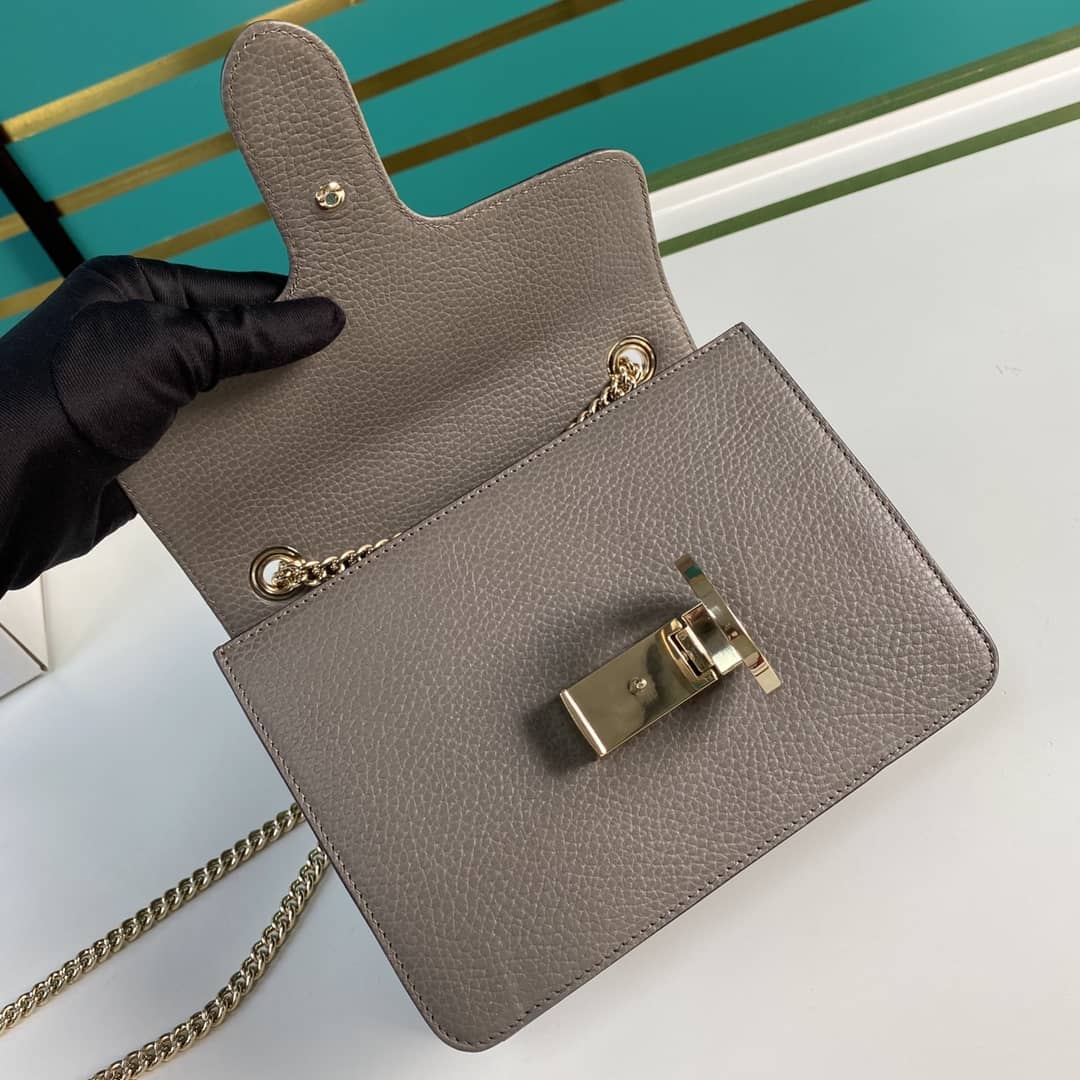 Gvc*1 Interlocking Leather Chain Crossbody Bag Replica 510304