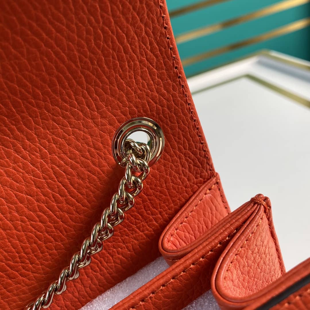 Gvc*1 Interlocking Leather Chain Crossbody Bag Replica 510304
