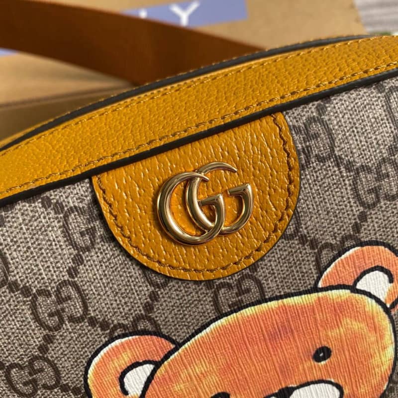 Gvc*1 Svp*me Canvas Camera Bag Replica Yellow 574886