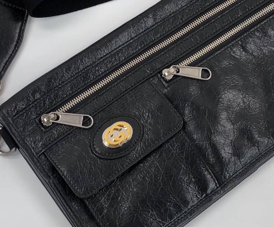 Gvc*1 Unisex Morpheus Leather Messenger Bag Replica 575837