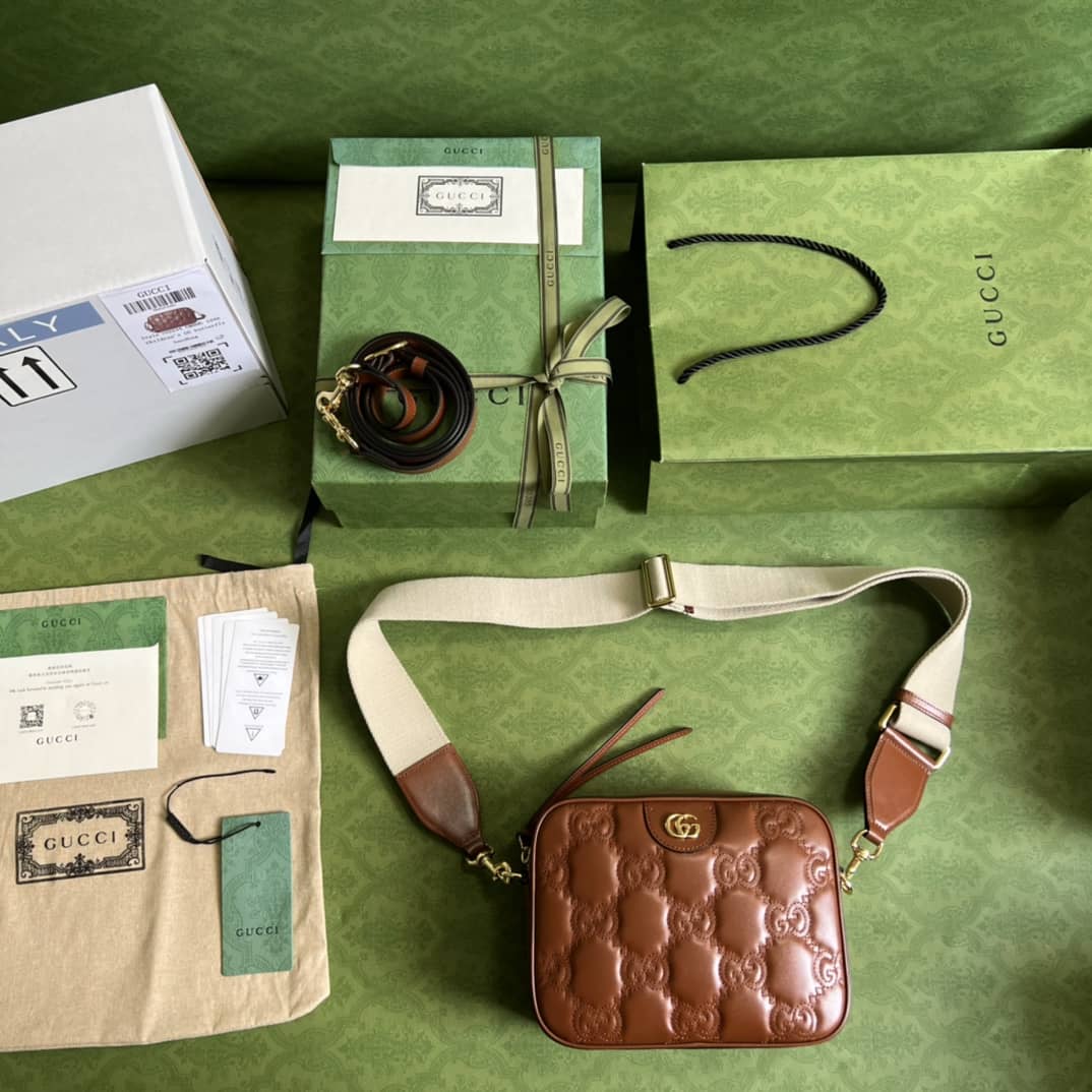 Gvc*1 GG Matelassé Leather Shoulder Crossbody Handbag 702234 Replica