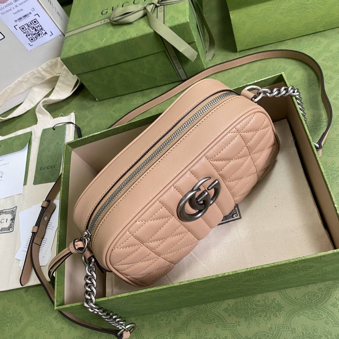 Gvc*1 Marmont Dupe GG Small Matelassé Shoulder Bag Replica 447632