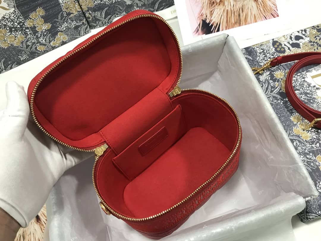 D10r Dupe Travel Lambskin Vanity Case